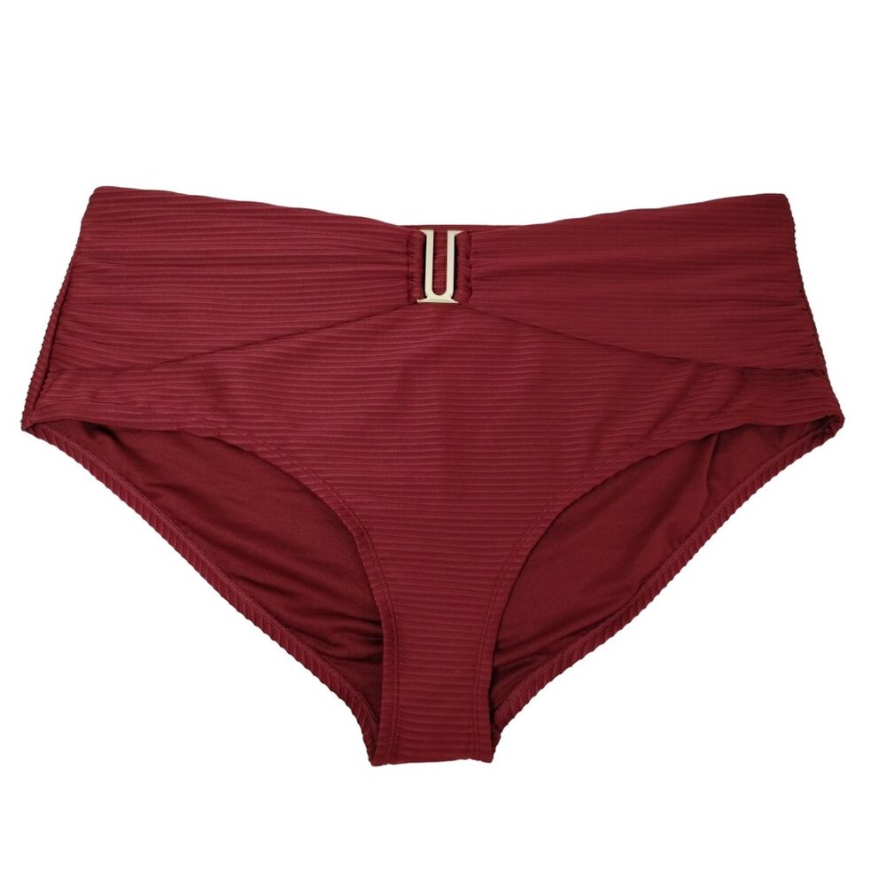 Time and Tru Misses 2XL Maroon Supreme U Trim Bikini Bottoms